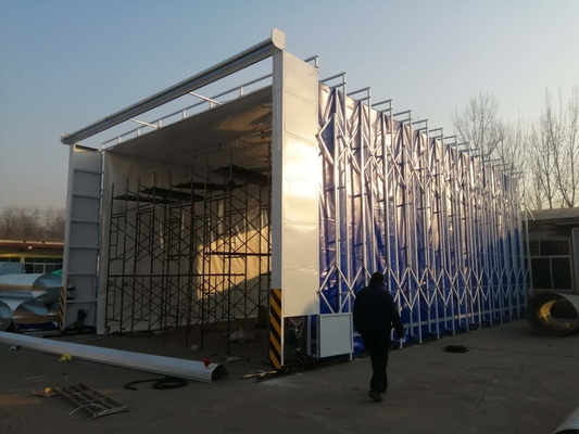 chowana kabina lakiernicza ruchoma, oszczędza miejsce na instalację Certyfikat CE,