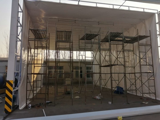 chowana kabina lakiernicza ruchoma, oszczędza miejsce na instalację Certyfikat CE,