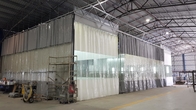 stacja przygotowania kurtyny pcv blacha stalowa ocynkowana w kolorze białym malowanie produkt wojskowy