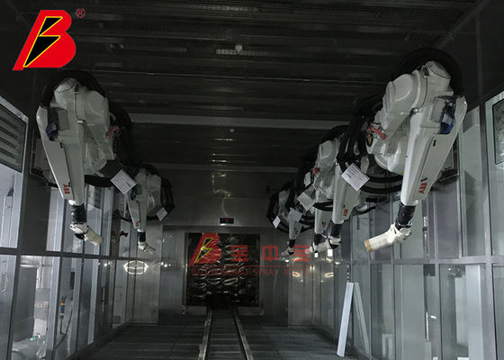 jakość Dwustronna linia do malowania robotów Komponenty samochodowe Malowanie Linia produkcyjna Jakość Malowanie urządzeń fabryka