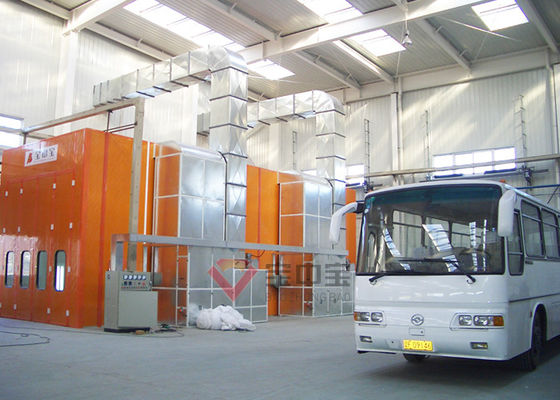 Kabina do malowania ciężarówek autobusowych Kabina lakiernicza przemysłowa marki BZB z platformą roboczą do podnoszenia 3D