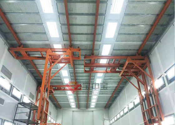 jakość Wiszący styl 3D Lift Bus Paint Booth Platforma robocza do podnoszenia linii lakierniczej fabryka