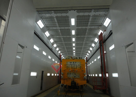 jakość Metro Paint Booth Train Kabiny lakiernicze z wyposażeniem wózków fabryka