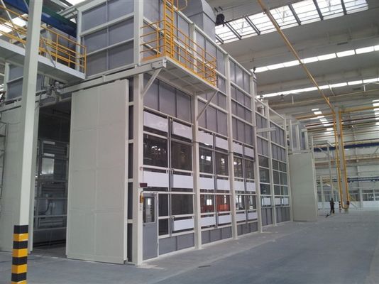 jakość Mocne podłoże żelazne górnego wentylatora 2,5 m min Linia produkcyjna do malowania fabryka